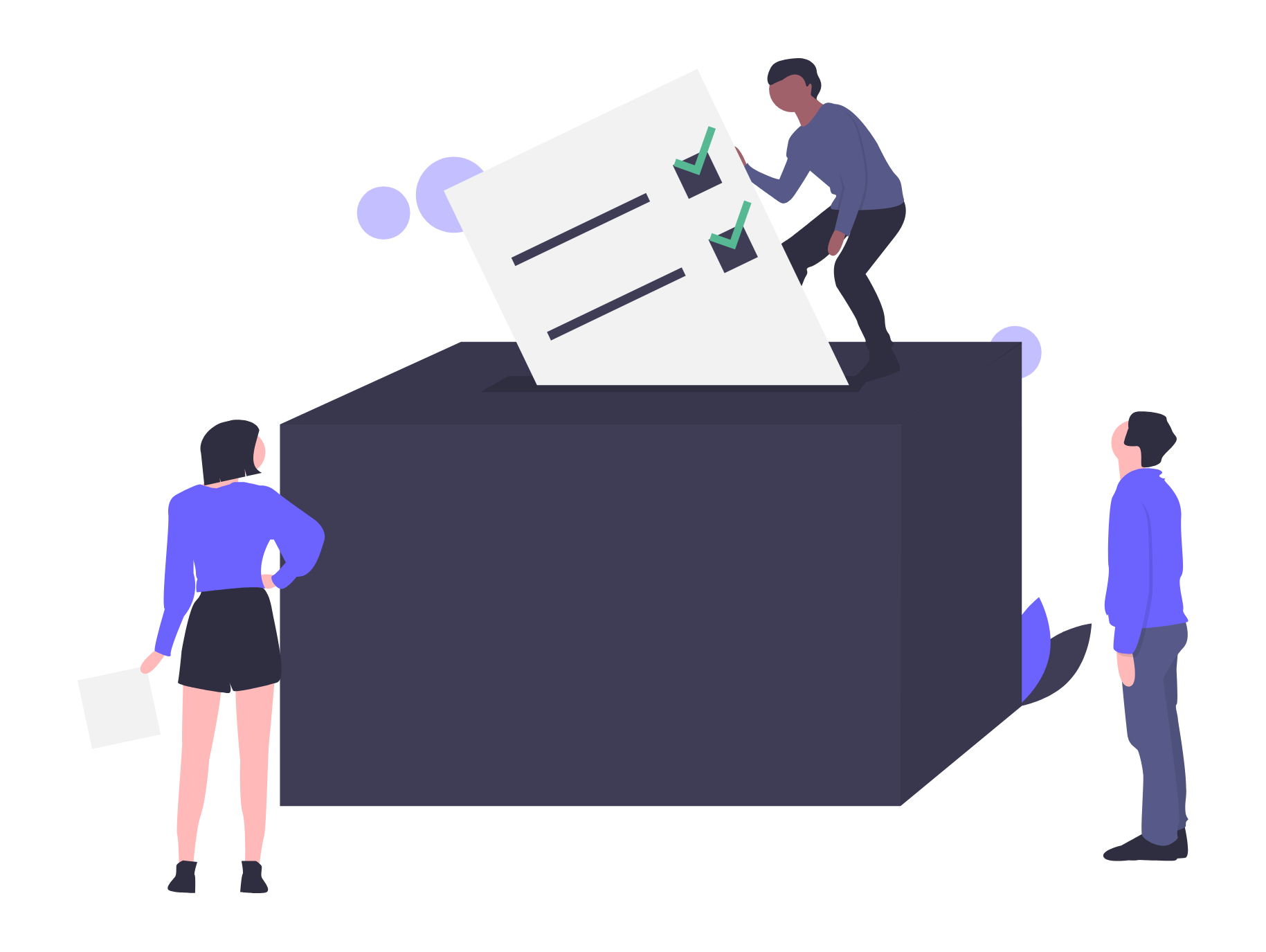 Online Voting Illustration